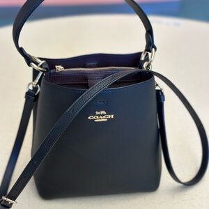 Coach Black Leather Crossbody Bag
